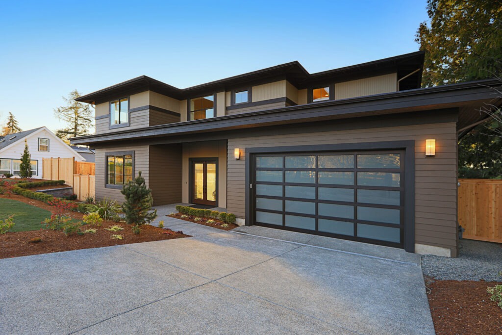 Glass garage doors