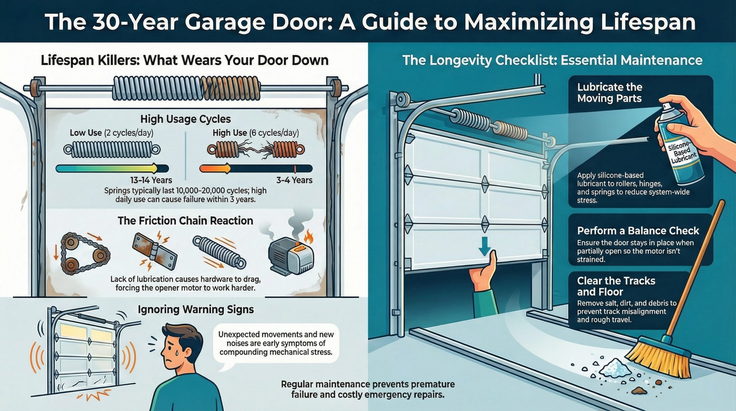 garage door lifespan